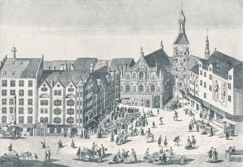 Der Kreutelmarkt ca. 1730