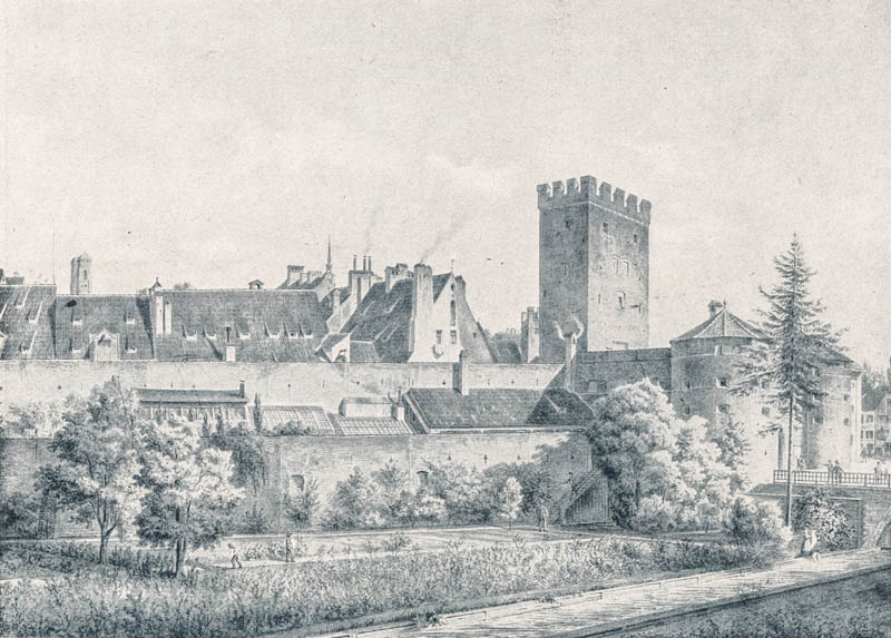 Das Angertor mit der Stadtmauerpartie 1803