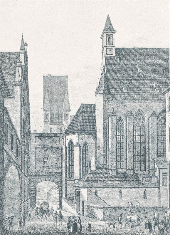 Die Lorenzkirche von Norden 1811
