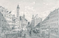 Huber L. - Das Tal von der Hochbrücke aus1830