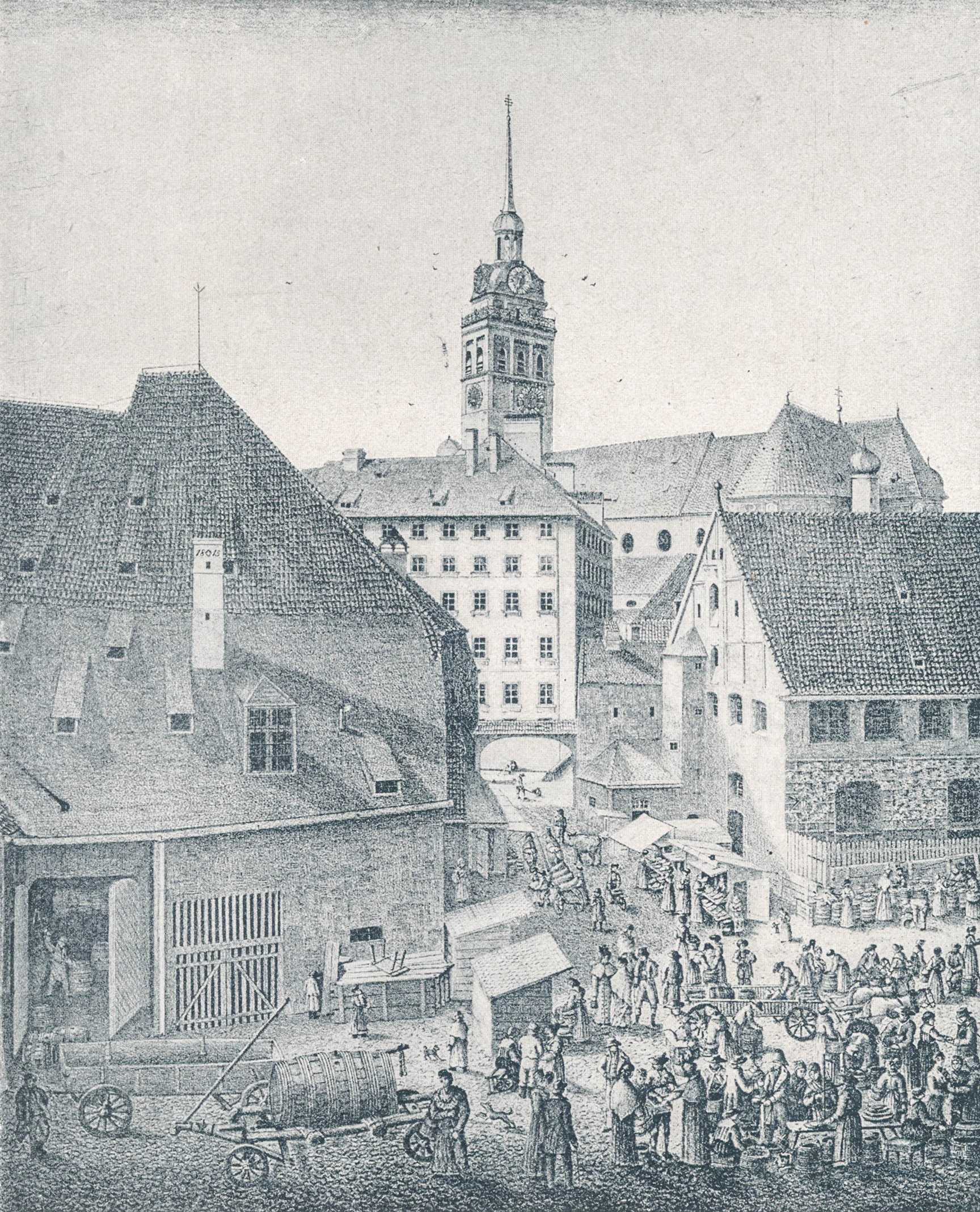 Der Viktualienmarkt 1815