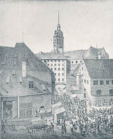 Seybold Friedrich - Der Viktualienmarkt 1815