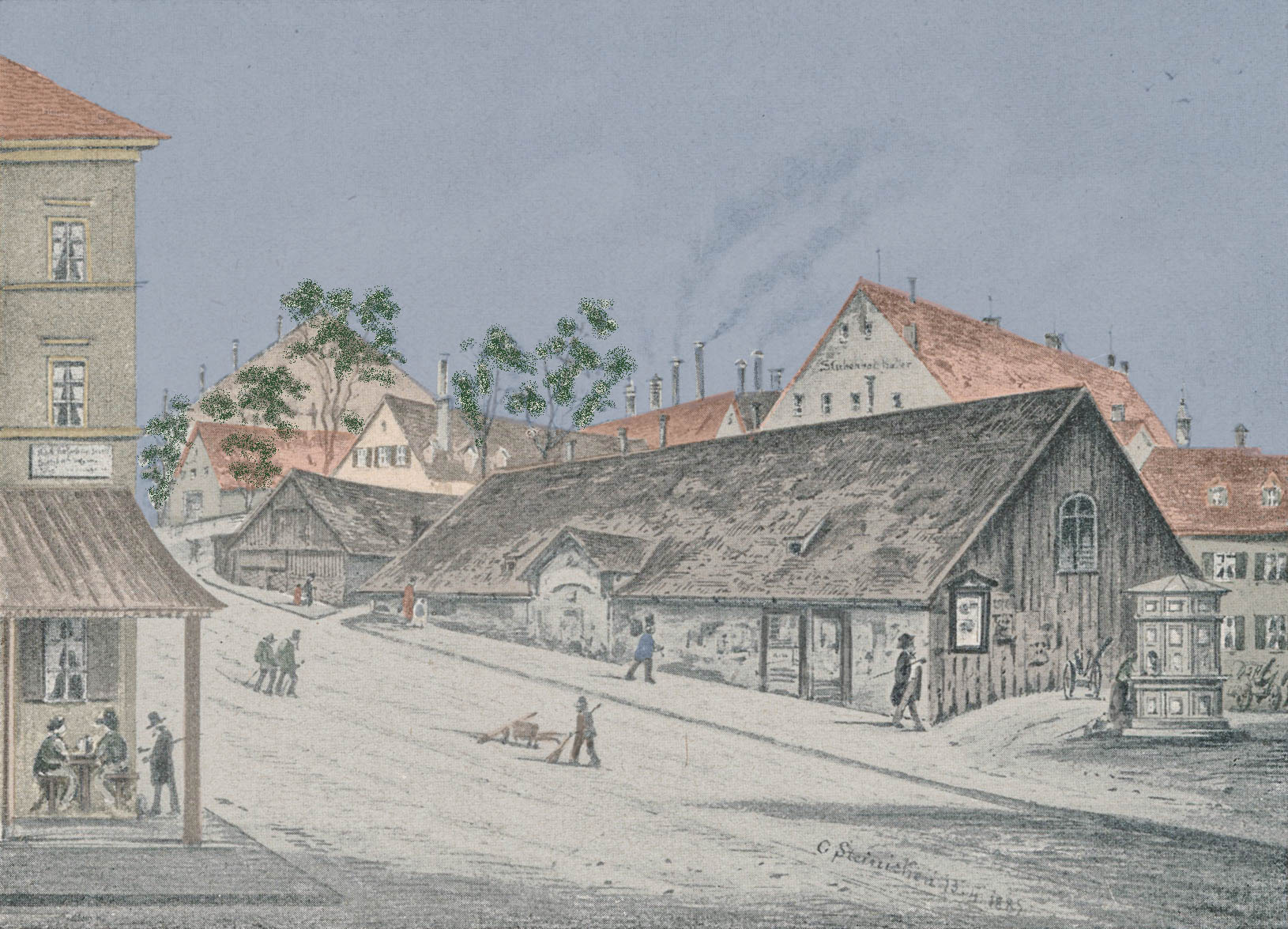 Hallmayrbräukeller (Stubenvollkeller) 1885