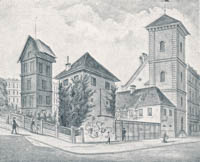 Steinicken Christian - Stadtmauerrest in der Nähe des Teckentores. 1884