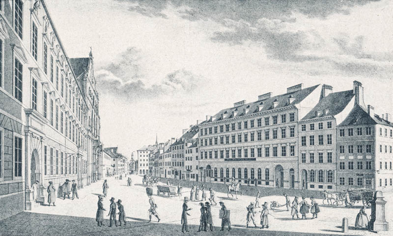 Die Karlstraße, jetzt Neuhauserstraße. 1825