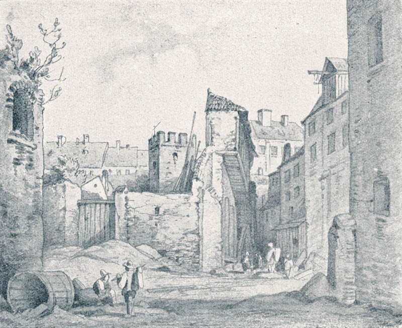 Eingang in die Mariengasse 1838
