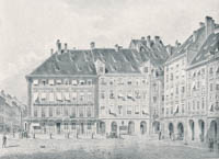 Huber Ludwig - Marienplatz mit der alten Hauptwache 1830