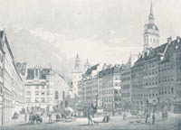 Rottmann Leop. - Der Marienplatz ca. 1840
