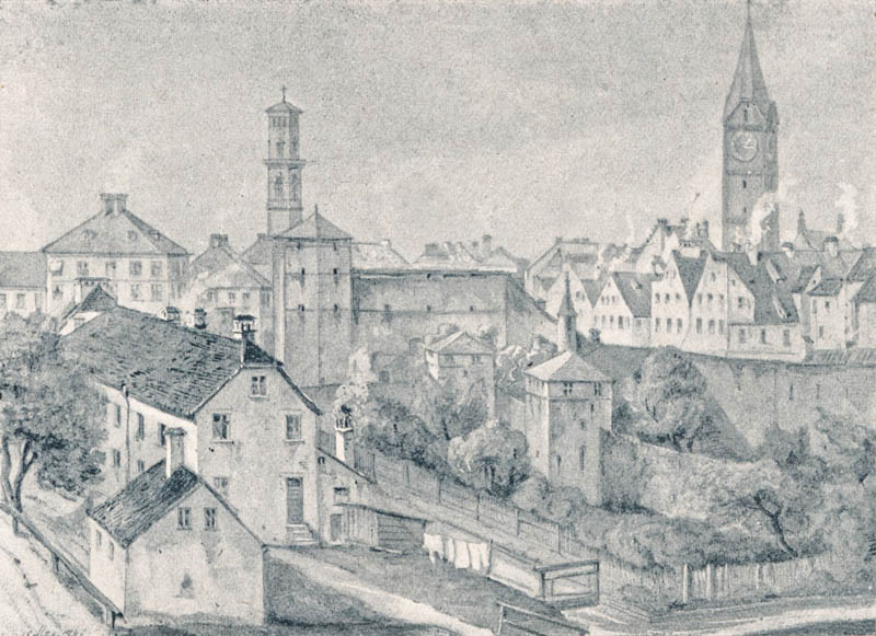 Gegend nächst dem Sendlingertor; jetzt Blumenstraße 1884