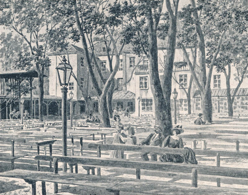 Der kleine Rosengarten (Sonnenstraße) 1895