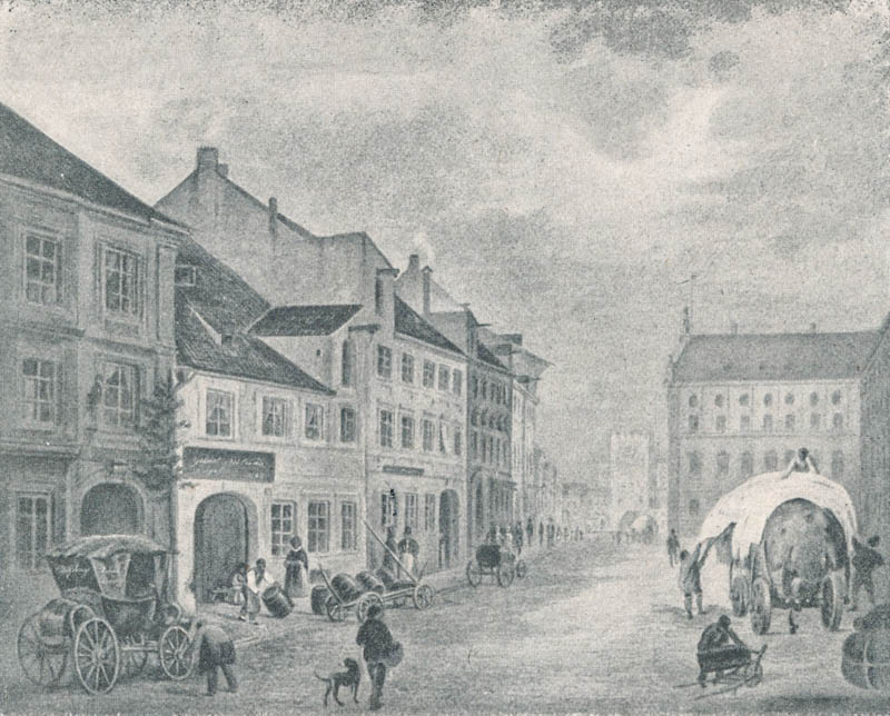 Die „Neuhausergasse“, 1830