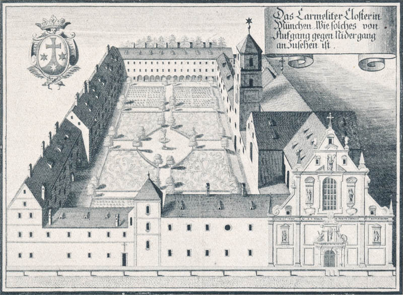 Das ehem. Karmeliterkloster um 1700