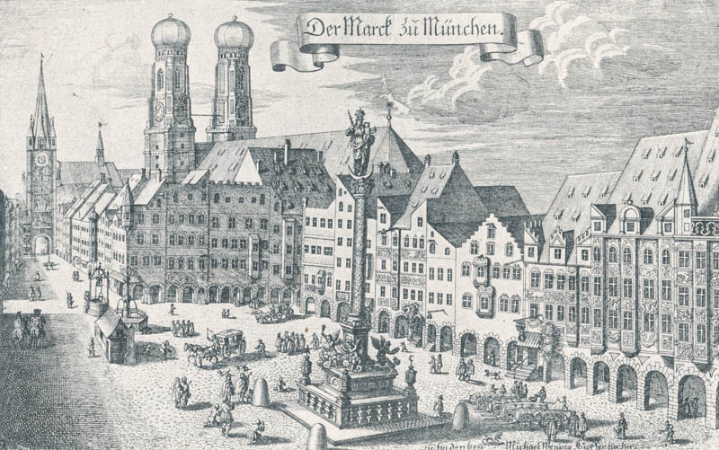 Der Mariernplatz ca. 1700