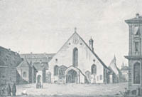  - Das „Fanziskanerkloster“ um 1800, rechts das v. Törringsche Palais