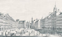 Kraus Gustav - Der Marienplatz 1825