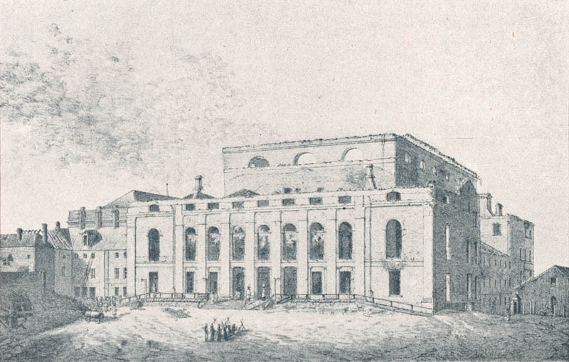 Das kgl. Hoftheater nach dem Brande 1823