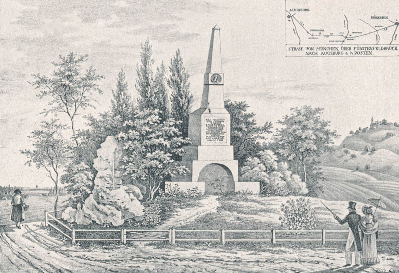 Monument Kaiser „Ludwig der Bayer“ bei Bruck 1808