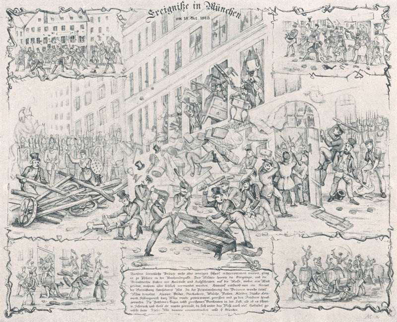 Ereignisse in München am 18. Oktober 1848