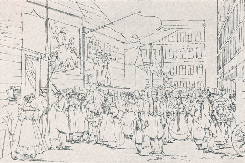 Die „Dult“ am Maximiliansplatz ca. 1830