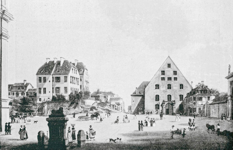Am Schwabinger-Tor im Jahr 1828