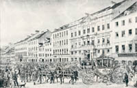 Kraus Gustav - Feierliche Auffahrt Ludwig I. zur Eröffnung der Ständeversammlung 