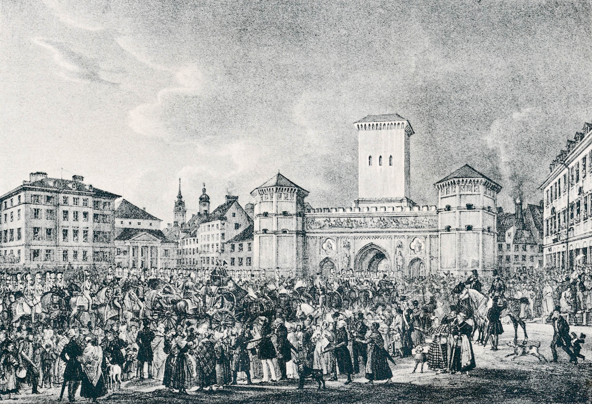 Einzug Königs Otto I. von Griechenland in München am 29. Mai 1836