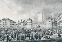 Kraus Gustav - Einzug Königs Otto I. von Griechenland in München am 29. Mai 1836
