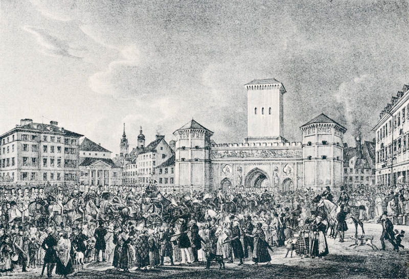 Einzug Königs Otto I. von Griechenland in München am 29. Mai 1836