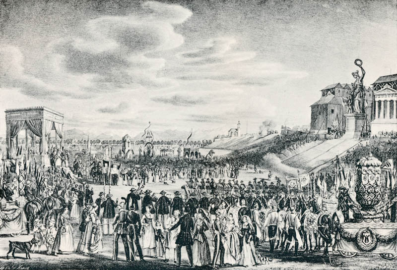 Feierliche Enthüllung der Bavaria am 9. Oktober 1850