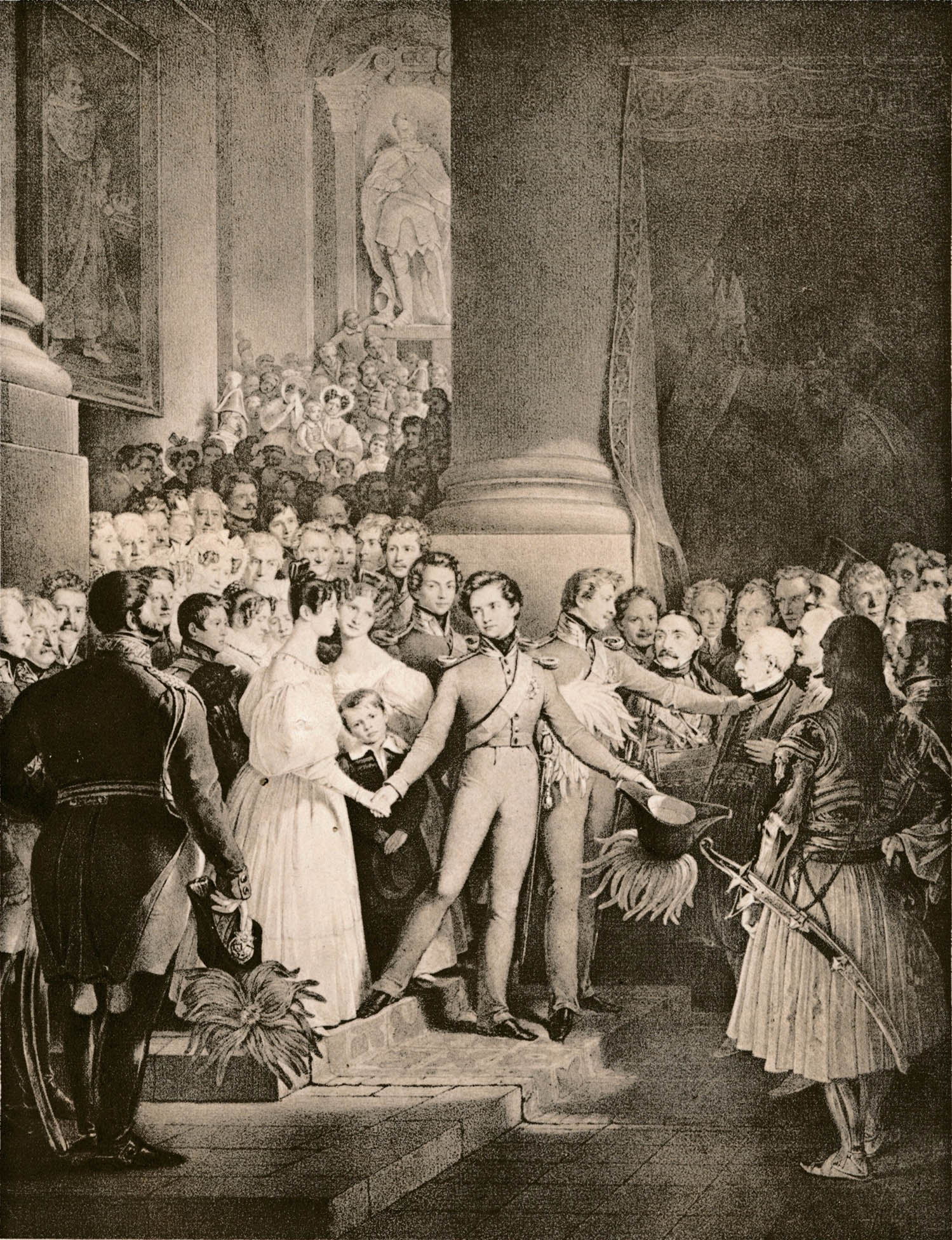 Abschied des König Otto von Griechenland am 6. Dezember 1832