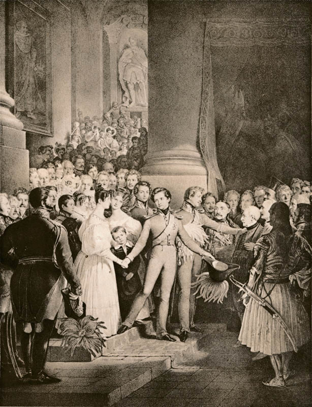 Abschied des König Otto von Griechenland am 6. Dezember 1832