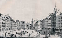 Kraus Gustav - Der Marienplatz im Jahre 1825