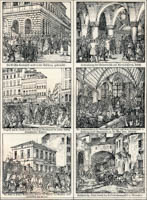 Kraus Gustav - Gedenkblatt der Volksbewegung in München 9. bis 12. Februar 1848