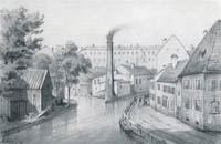 Seidel August - Partie an der südlichen Baderstraße