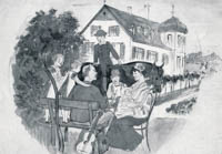 Meggendorfer Lothar - Meggendorfer mit Familie in Sendling