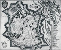 Ertl Anton Wilhelm - Plan von München aus dem jahre 1705