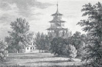 Warnberger - Pagoda und das Wirtshaus im englischen Garten