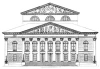  - Das Hof- und Nationaltheater. Fassade