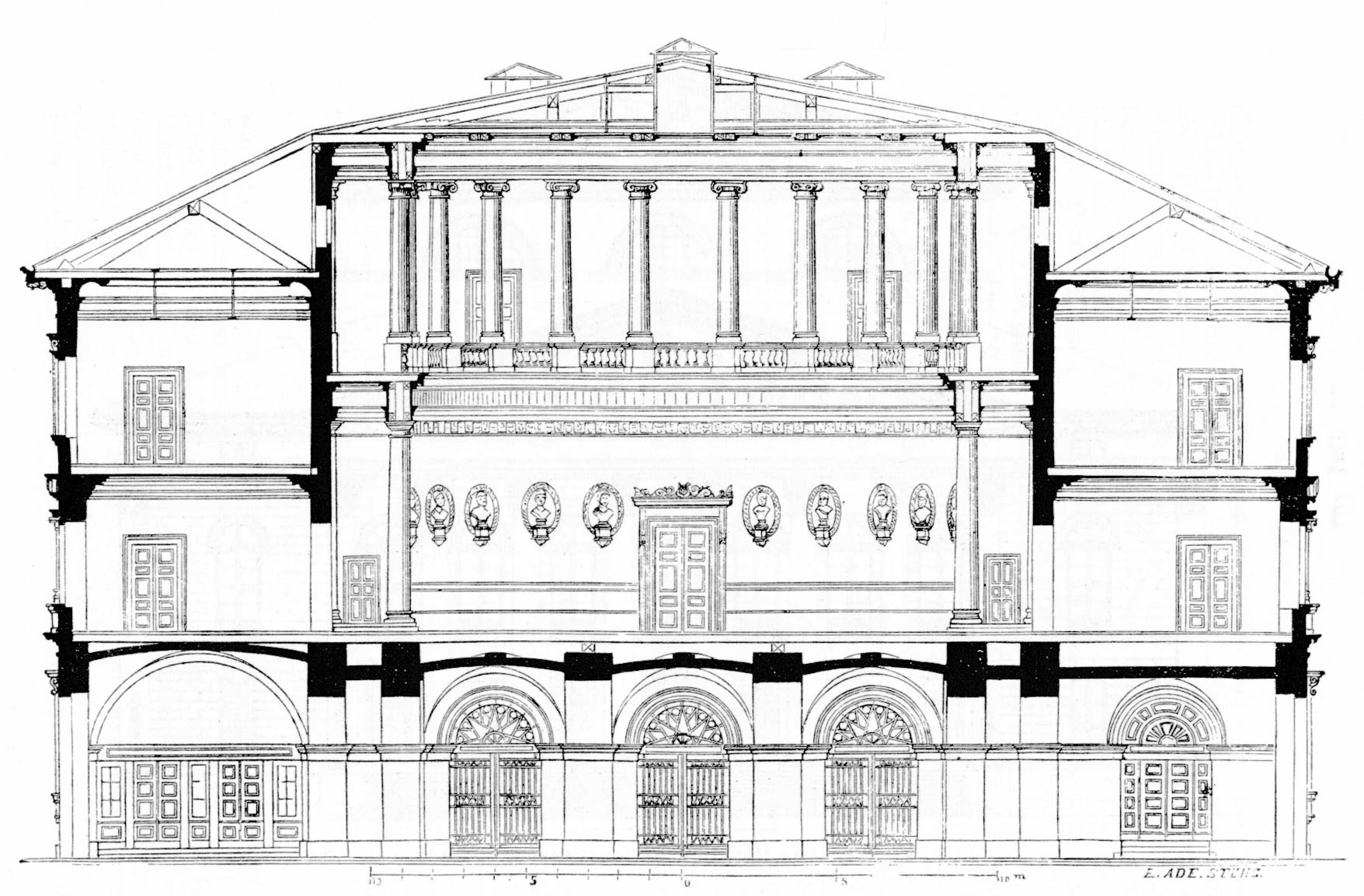 Das Odeon. Querschnitt