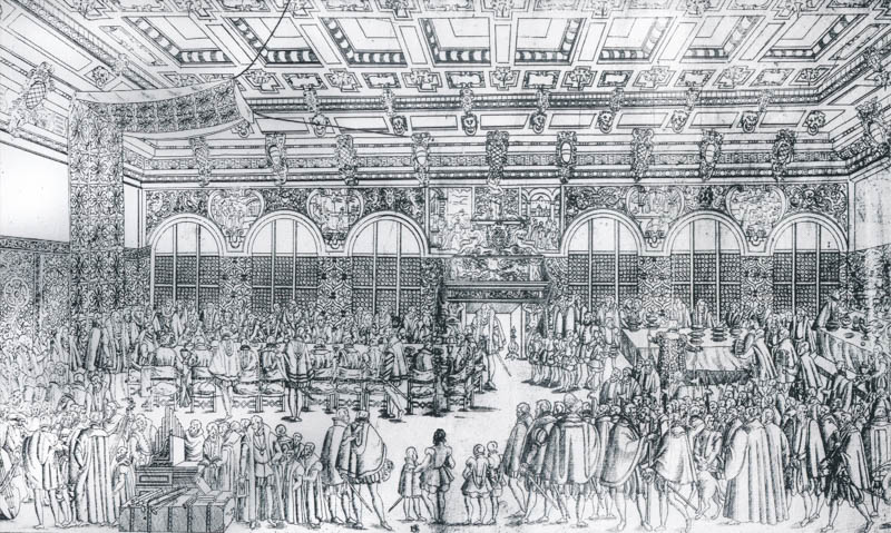 Hochzeitsbankett im St. Georgssaal am 22. Februar 1568