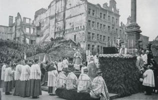  - Wiedereinweihung der Mariensäule 1945
