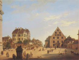 Quaglio Domenico - Der Platz vor dem Schwabinger Tor