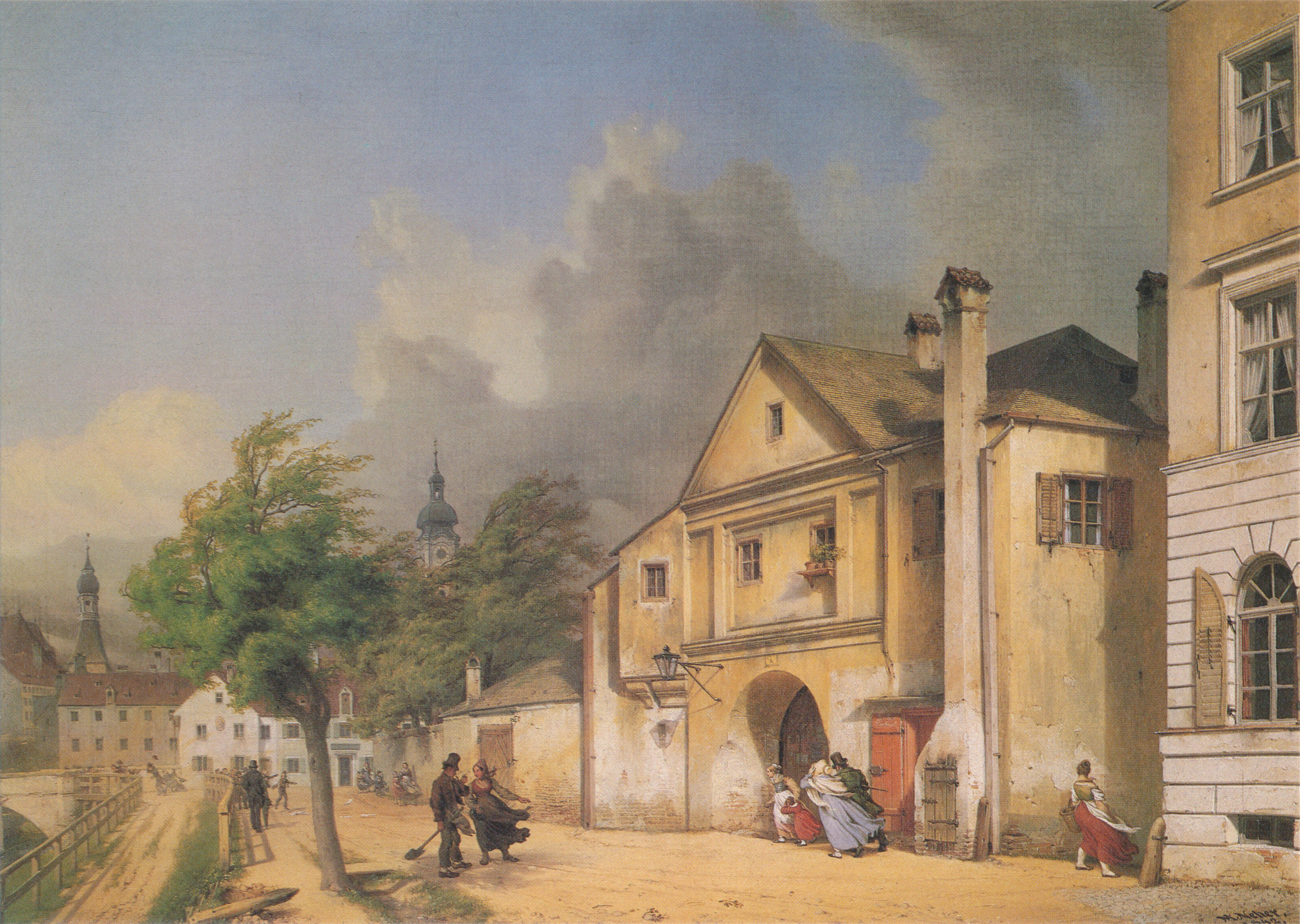 Das ehemalige Einlaßtor im Jahre 1840