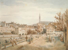 Lebschée Carl August - Das alte Schiffertor, auch Einlaßtor genannt