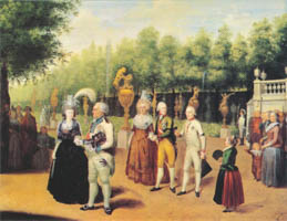 Hoechle Johann Baptist - Kurfürst Karl Theodor mit dem deutschen Kaiserpaar
