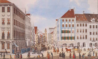 Kraus Gustav - Nordwestseite des damaligen Marienplatzes mit Hauptwache