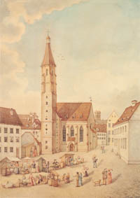Helldobler Joseph - Der Markt am Salvatorplatz