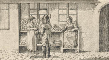 Baumgartners Polizeyübersicht von 1805 - Bäckerladen um 1800