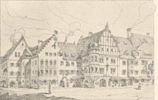 Steinlein Gustav - Die Ecke der Rosen- und Fürstenfelderstraße um 1570