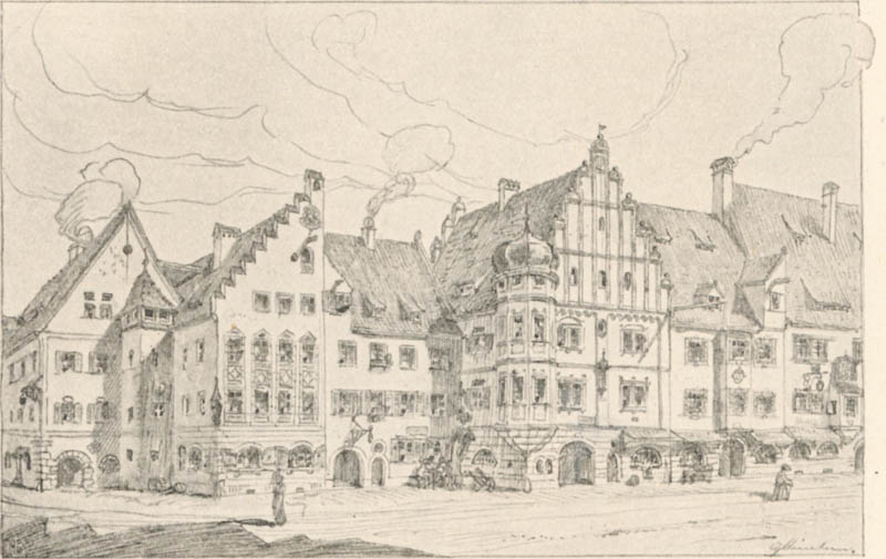 Die Ecke der Rosen- und Fürstenfelderstraße um 1570